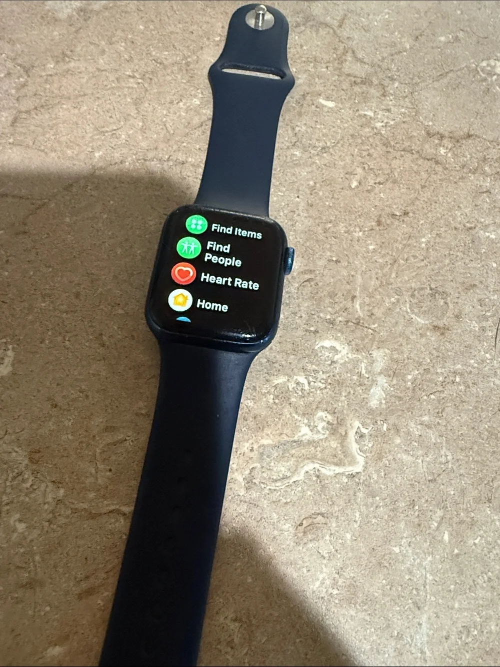 Apple Watch Series 6  Navy Blue Silicone Band